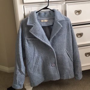 Cute blue winter coat!